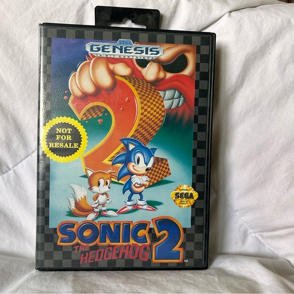 Sonic 2 The Hedgehog SEGA Genesis 1992 game cartridge - Picture 4 of 6